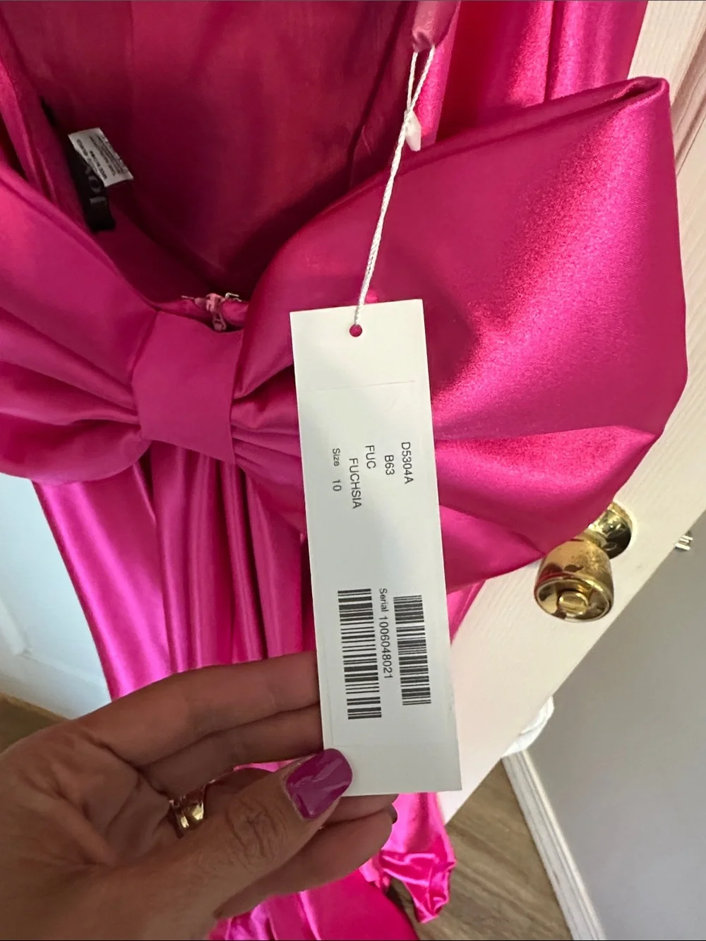 Jovani Hot Pink Satin Prom Gown with Sweetheart Bodice